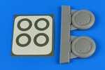 Gloster Gladiator wheels & paint masks (designed to be used with Eduard and Roden kits)[Sea Mk.I Mk.II]