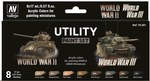 Utility Paint Set World War II & World War III - 8 Acrylic colors 17 ml