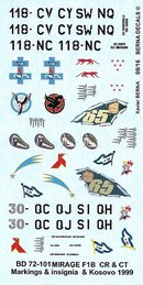 Dassault Mirage F1 B, CR & CT 