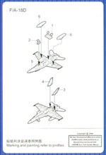 SET DE 12 AVIONS F/A-18D 'HORNET' 1/700