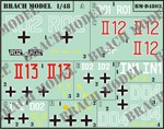 German WWII Stäbe (HQ, Etat-Majeurs), decals set for Pz.befwg IB, Pz.II, Pz.III, Pz.IV and Sd.Kfz 250 1:48