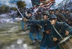 US Union Infantry in Attack (ACW/American Civil War era) 1:72