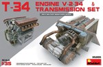 T-34 Engine V-2-34 & TRANSMISSION SET 1:35