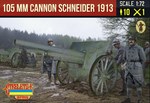 Canon de 105 mle 1913 Schneider with French Crew WWI 1:72