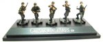 WWII German Panzergrenadiers set4 (attack poses) 1:72