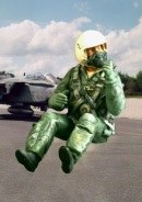 Modern NATO pilot seated in aircraft 1:32