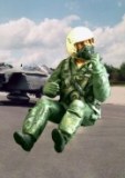 Modern NATO pilot seated in aircraft 1:32