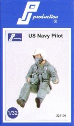 USN Pilot 1980/90's seated in aircraft 1:32