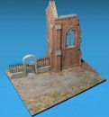 Diorama with Ruined Church 1:35