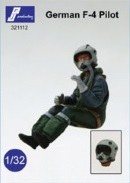 German modern pilot seated in McDonnell F-4F Phantom or Panavia Tornado 1:32