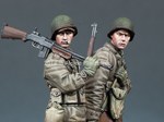 WWII U.S. Infantry Set (2 Figures & 4 Heads) 1:35