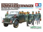 German Steyr 1500A Kommandeurwagen HQ Staff Set (w/ 7 Figures) 1:35
