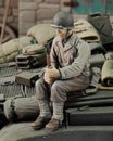 U.S. Infantry at Rest with Rifle - WWII (no.2) 1:35