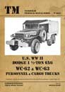 U.S. WWII Dodge 1 1/2-TON 6x6, WC-62 & WC-63, Personnel & Cargo Trucks
