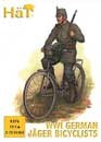 WWI German Jaeger Bicylists - (12 Bicylists/Box) 1:72