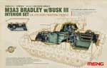 U.S. Cavalry Fighting Vehicle M3A3 BRADLEY w/BUSK III Interior Set 1:35