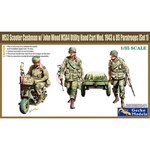 M53 Scooter Cushman w-John Wood M3A4 Utility Hand Cart Mod. 1943 & US Paratroops (Set 1)