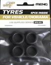 Tyres for Vehicle/Diorama (4 Pieces) 1:35