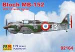 Bloch MB-152 WWII French Fighter 1:72
