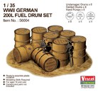WWII German 200L Fuel Drum Set 1:35