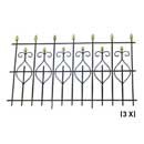 Iron Wrought Fence, Type 1 1:35