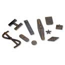 Old Metal Wall Supports 1:35