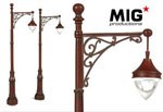 TWO Single Street Lamp S.28 Type with PE 1:35          