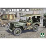Takom 2214 1/4 ton Utility Truck (Jeep) with canvas top