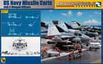 US Navy Missile cart with 5 Weapon Officers 1:48