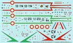 Dassault Super Mystere B2 Part 4, 151 12-YN Cambresis 1967, 173 12-ZO Cornouailles 1969 & 02 code CV de EPNER a Istres en 1970 1:72