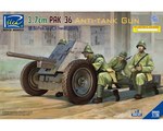 German 3.7 cm Pak 36 Anti-Tank Gun (model kits x2)w/Metal gun barrel 1:35