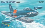 North American FJ-1 Fury (NAR) First operational jet aircraft in US Navy service 1:72