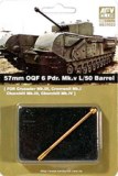 57mm OQF 6 Pdr.Mk V L/50 Barrel 1:35
