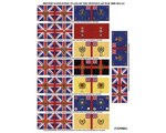 British set of Regimental Colours 28mm