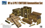 US M1 57mm & 6PR 7cwt (BR) Ammunition Set (Model kits x4) 1:35