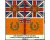 35th Regt 'Sussex' (2 flags + finials) 28mm