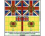 88th Regt 'Connaught Rangers' (2 flags + finials) 28mm
