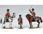 Mounted Highland Colonels (x2) and Highland Foot Pioneer 28mm