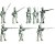 Russian Chasseurs firing 1805-1808 28mm