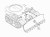 Dozer blade for soviet tanks T-55A T-62 (BTU-55) 1:35