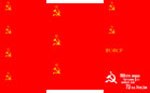 Diorama - Russian War Flags imprimé sur Cotton