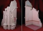 Diorama - Ruined Theatre Building section 'Caryatid' incl. posters, enamelled street signs & carpet