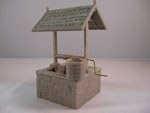 Diorama - Square Well incl. miniature rope, copper rod and scenic moss