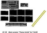 Mesh screens “Thoma Schild” for T-34/85 pour  1/35