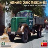 MiniArt 35442 GERMAN 3T CARGO TRUCK 3,6-36S. PRITSCHE-NORMAL-TYPE. MILITARY SERVICE 1:35