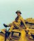UK soldier seated