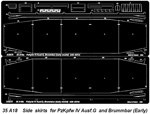 Side skirts for PzKpfw IV(G),Brummbar (Early) 1/35