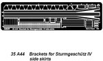 Brackets for Sturmgeschütz IV side skirts 1/35