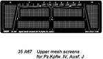 Upper mesh screens for Panzer IV, Ausf.J 1/35