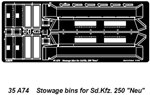 Stowage bins for Sd.Kfz.250 „Neu” 1/35